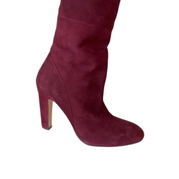 Stuart Weitzman burgundy suede boots- size 9 - Picture 5 of 9